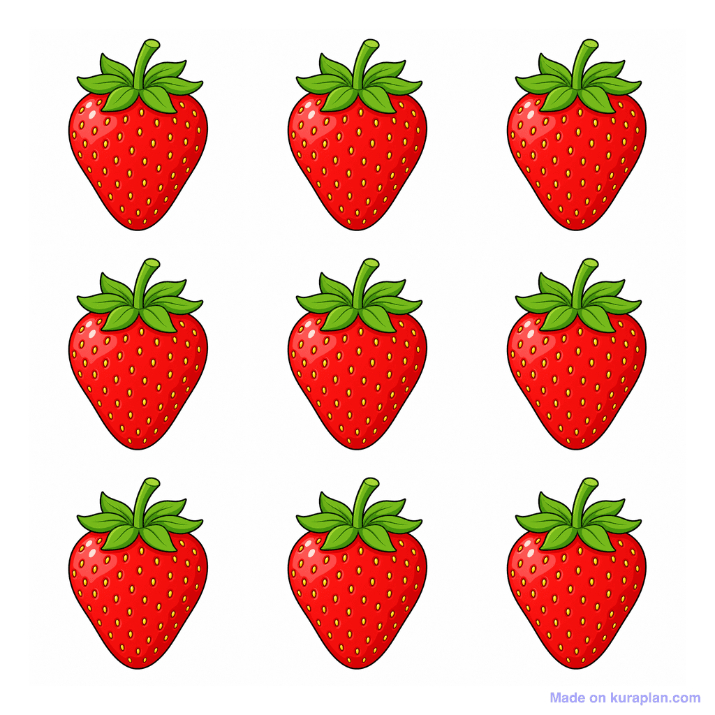 Collection — 9 strawberries