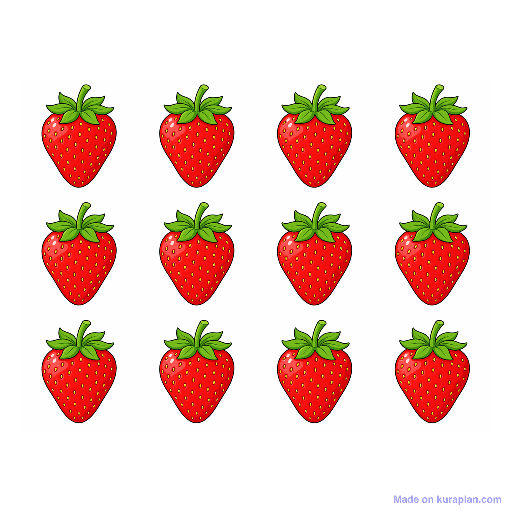 Collection — 12 strawberries