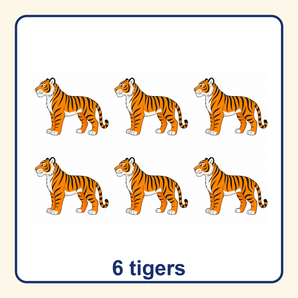 Collection — 6 tigers