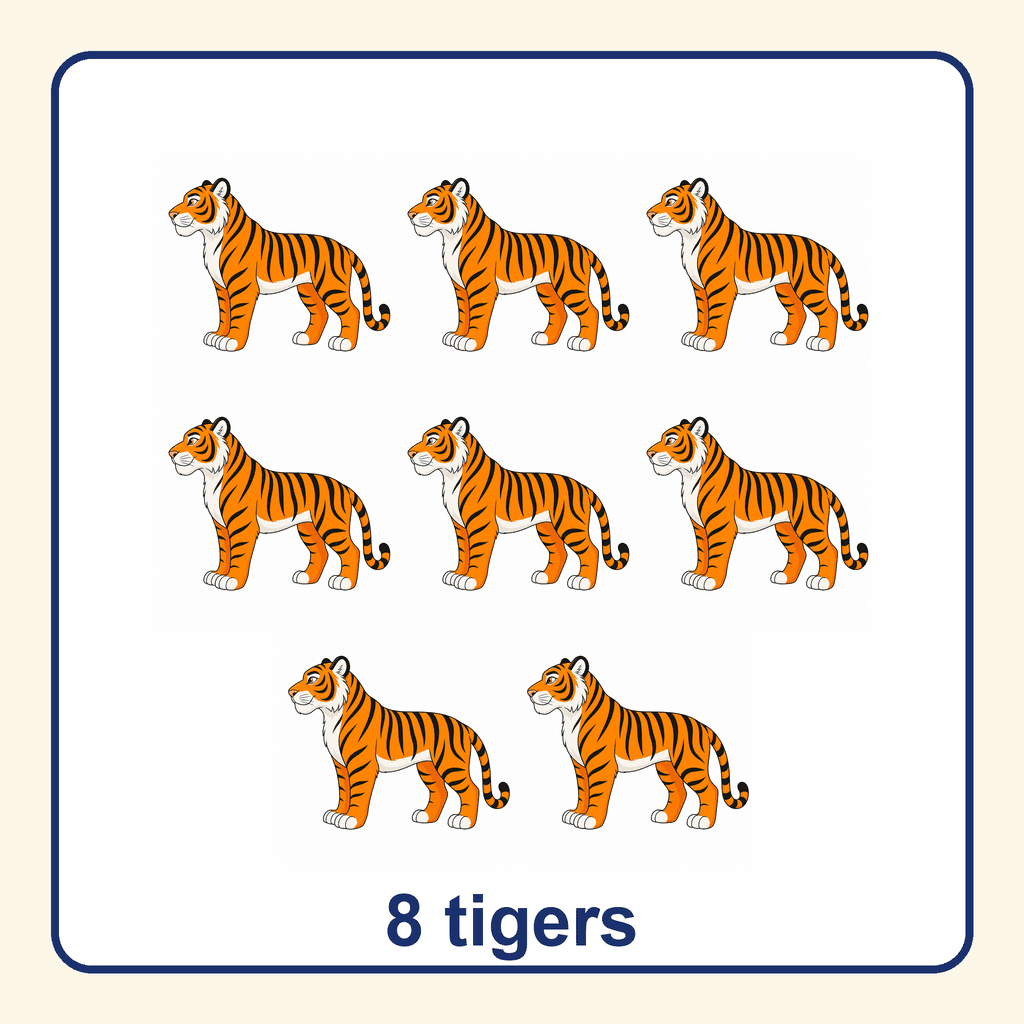 Collection — 8 tigers