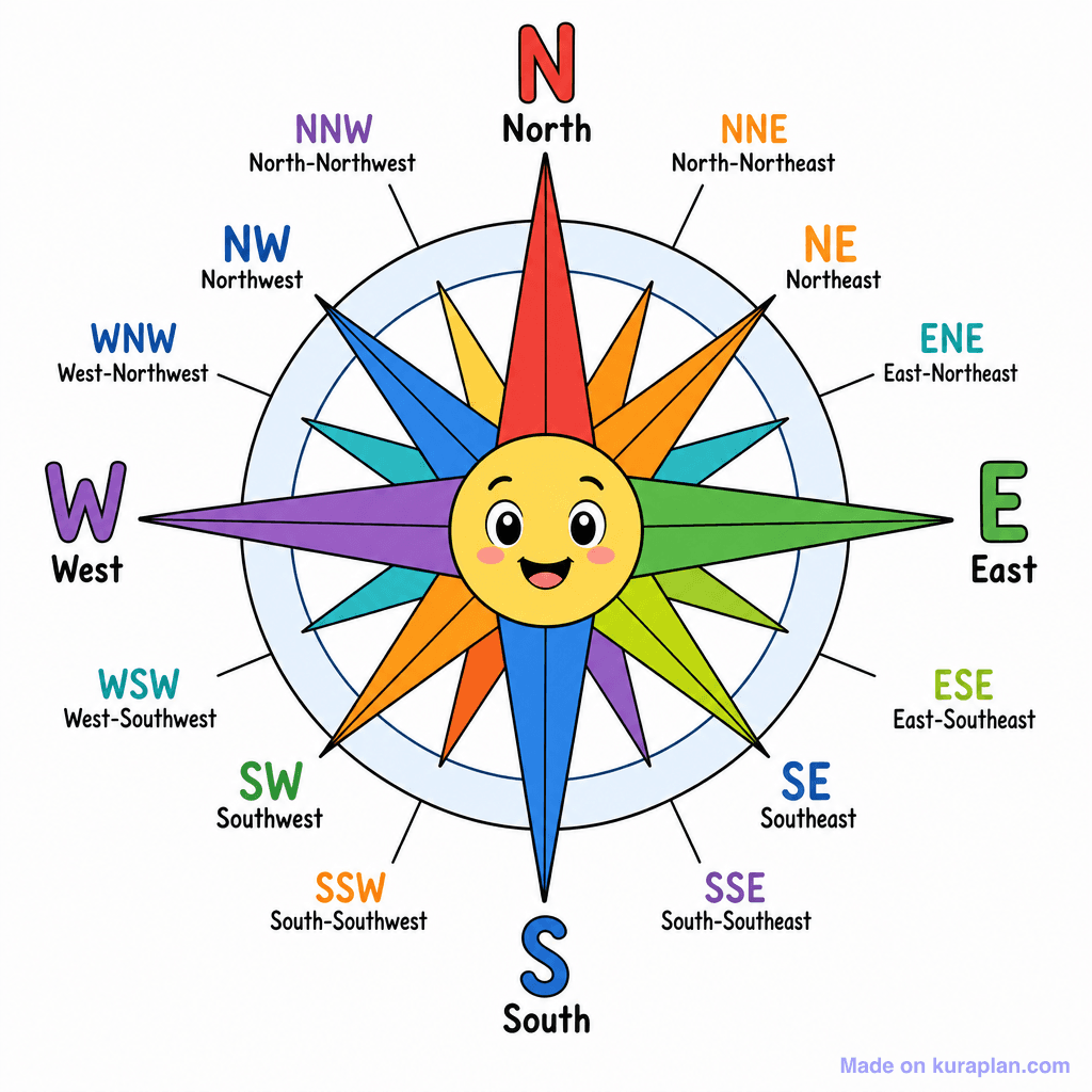 Compass Rose 16 Point
