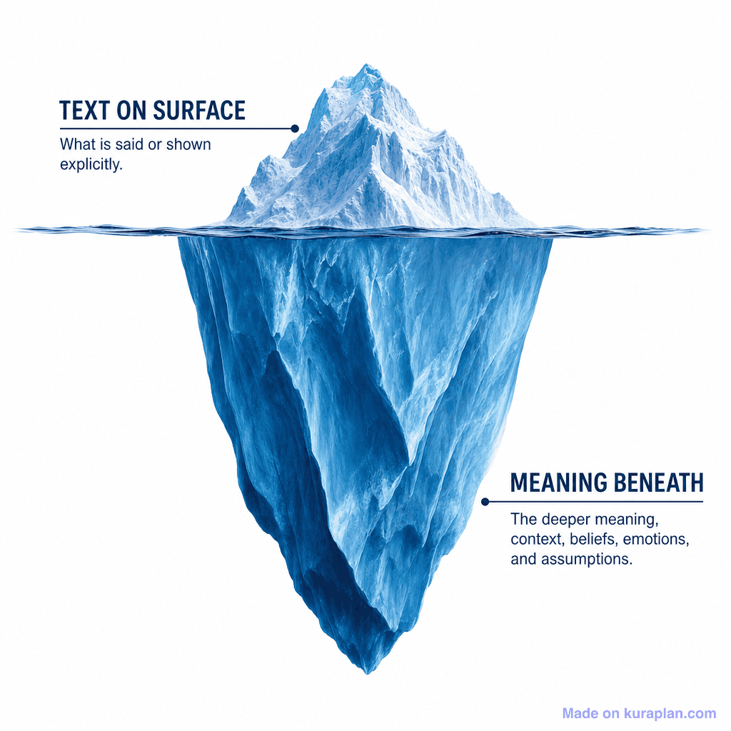 Comprehension Inferring Iceberg