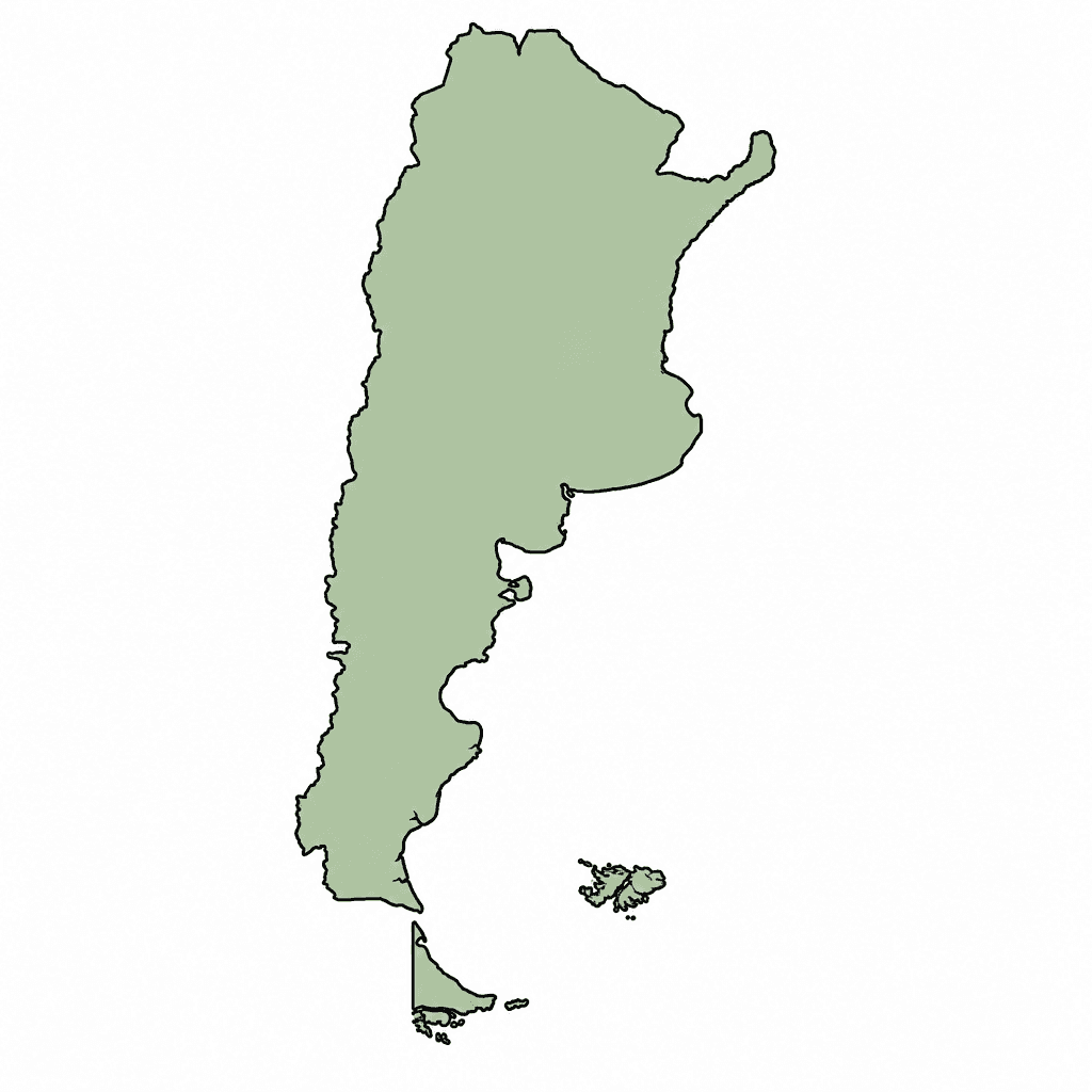 Argentina Map Outline