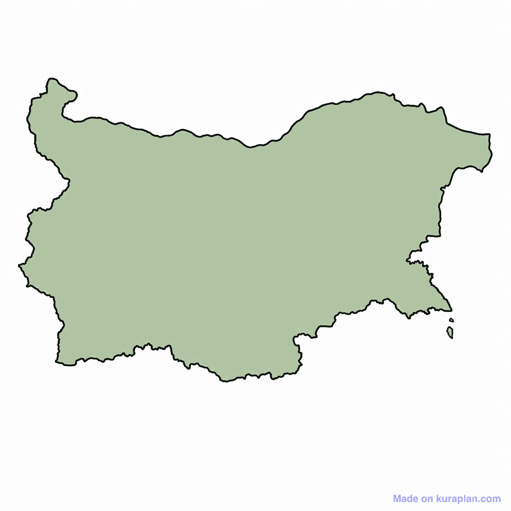 Bulgaria Map Outline