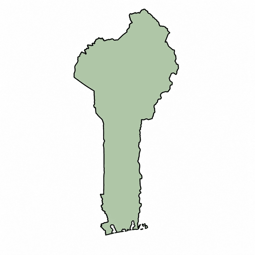 Benin Map Outline