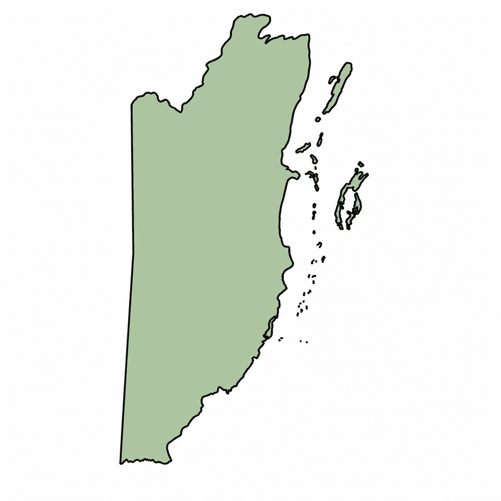 Belize Map Outline