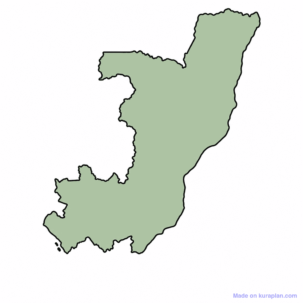 Republic of the Congo Map Outline