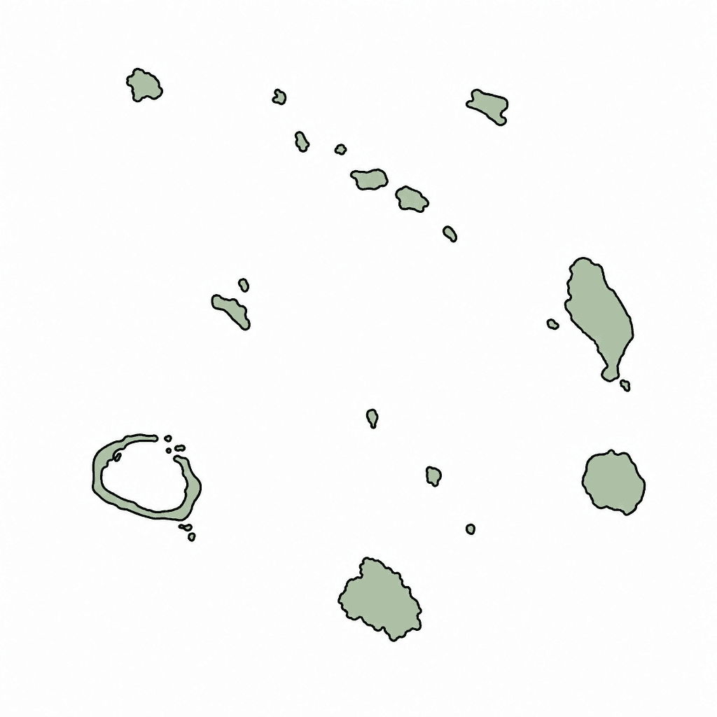 Cook Islands Map Outline