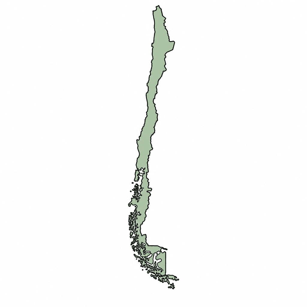 Chile Map Outline
