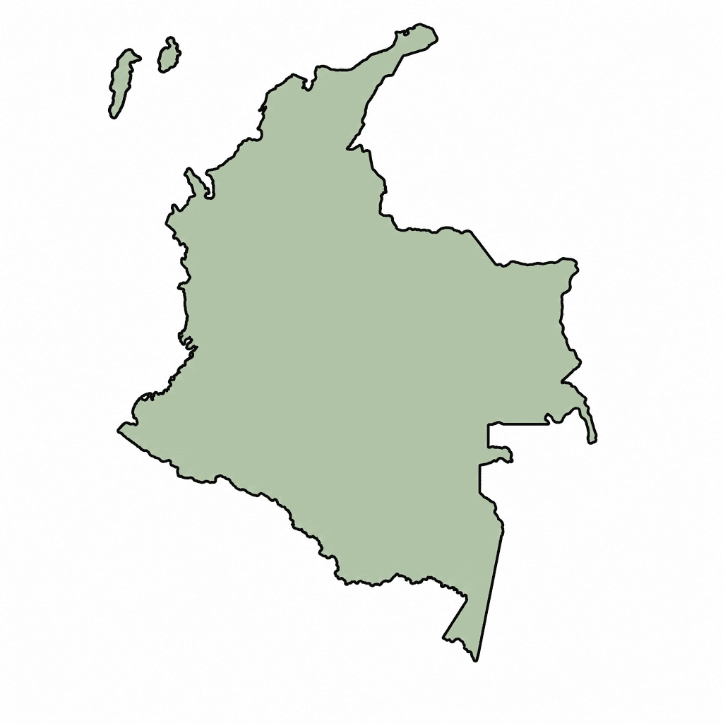 Colombia Map Outline