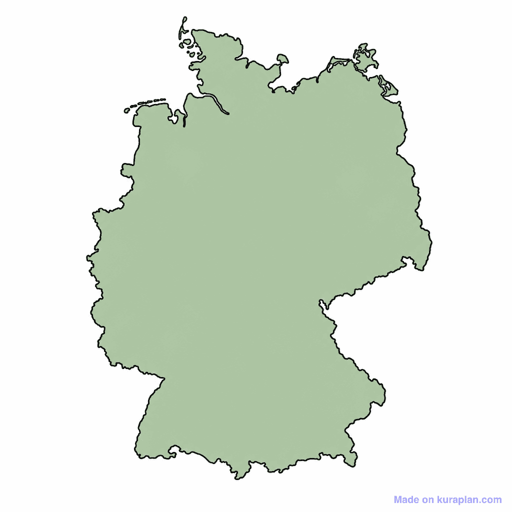Germany Map Outline