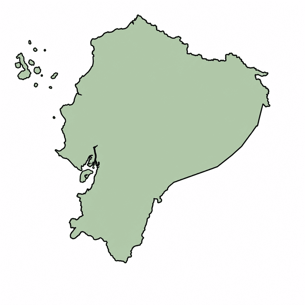 Ecuador Map Outline