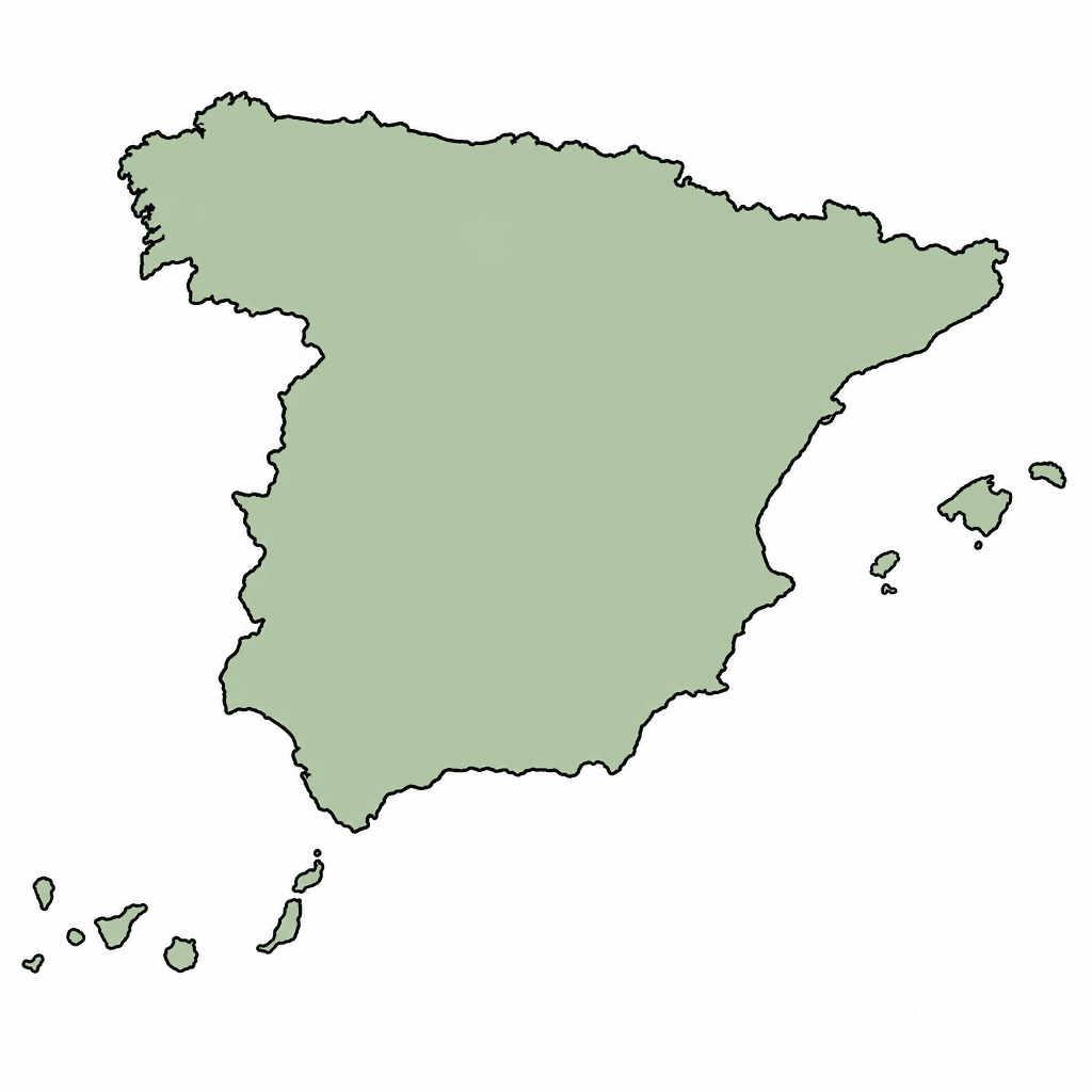 Spain Map Outline