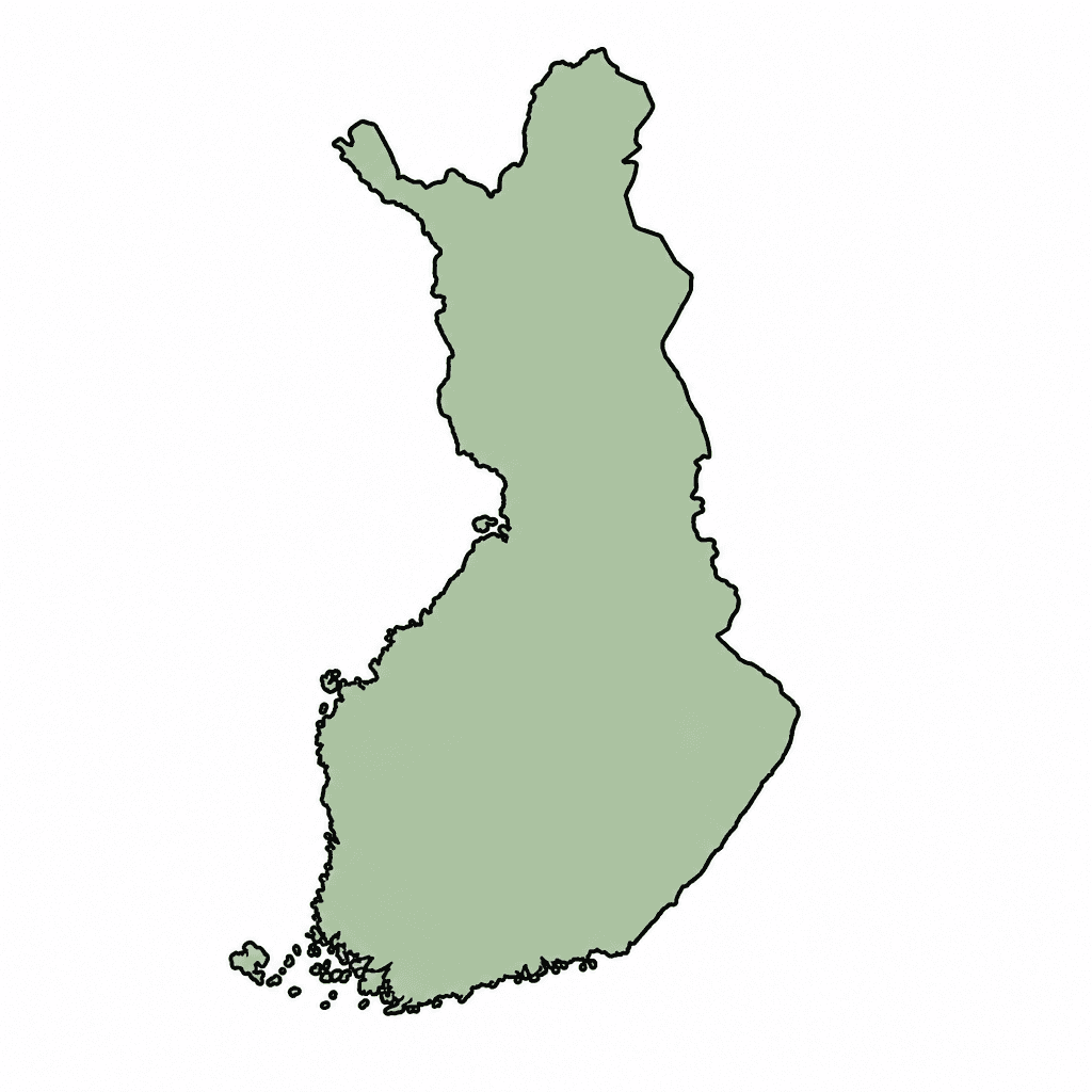 Finland Map Outline