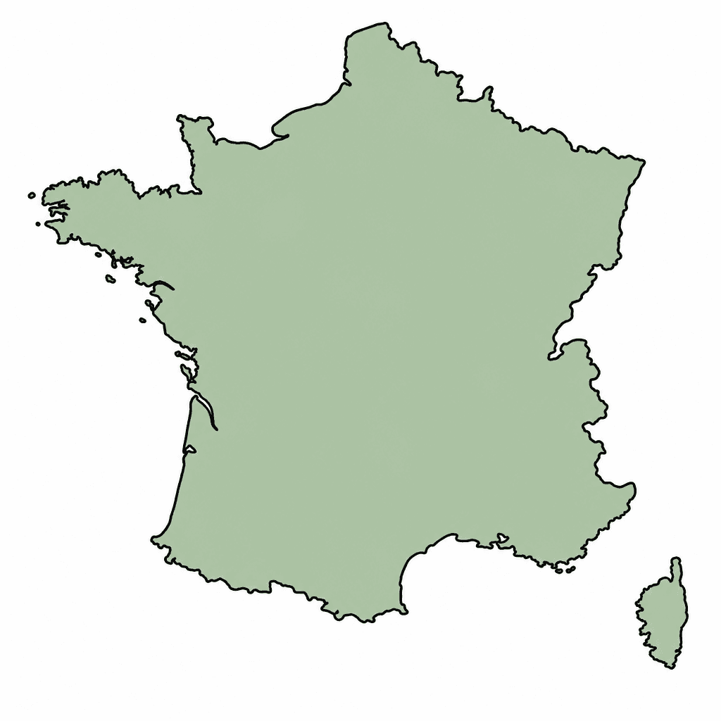 France Map Outline