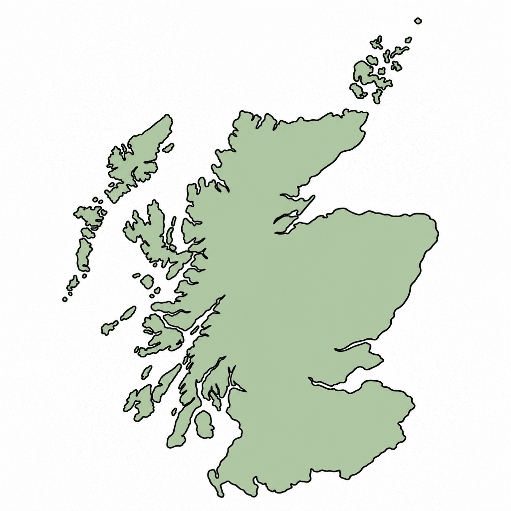 Scotland Map Outline