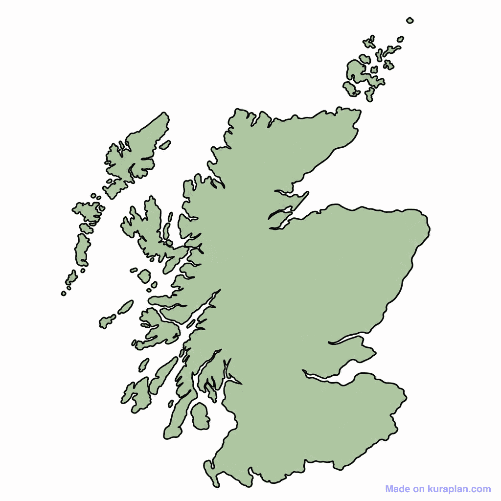 Scotland Map Outline
