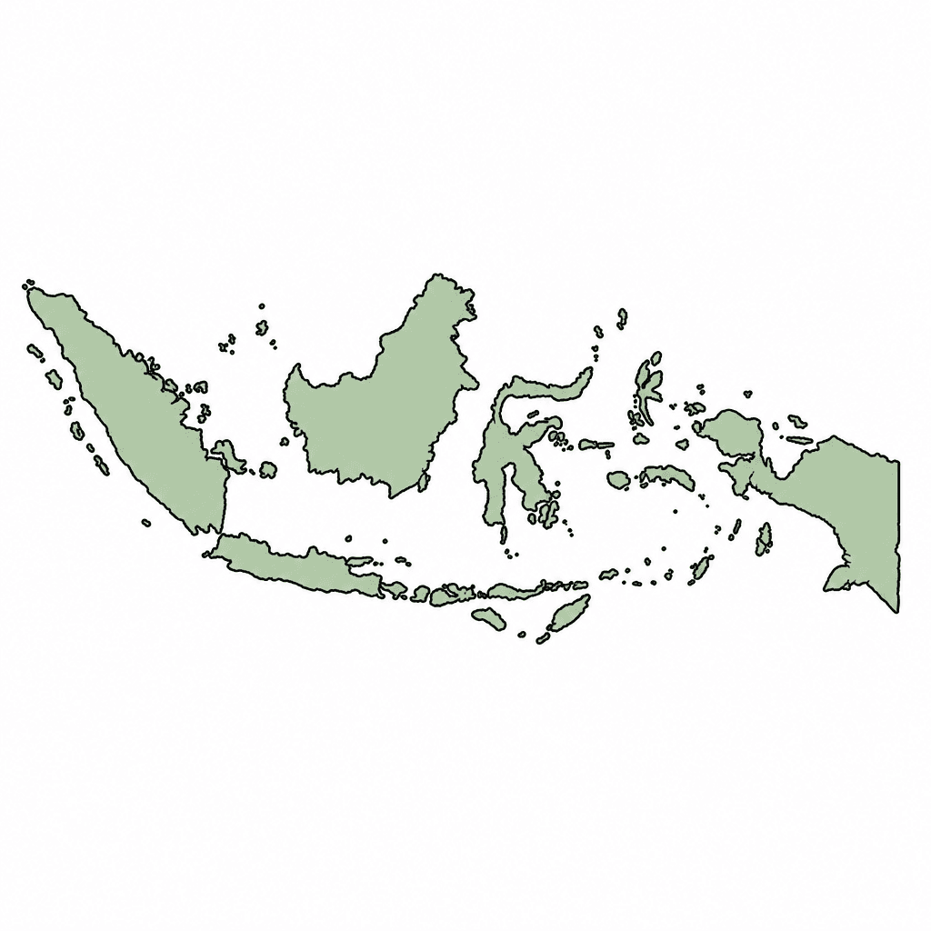 Indonesia Map Outline