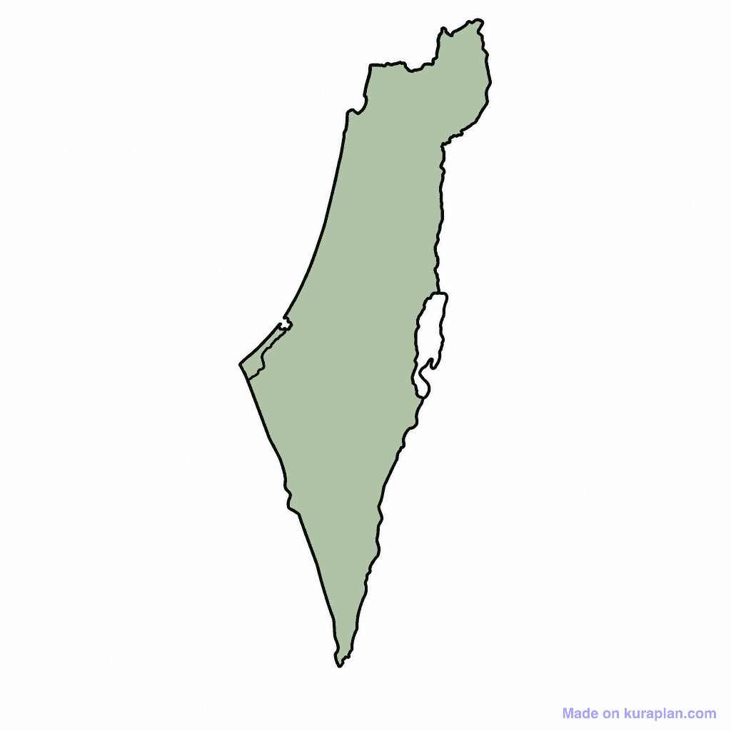 Israel Map Outline
