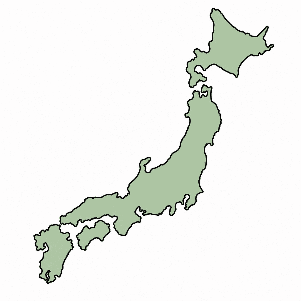 Japan Map Outline