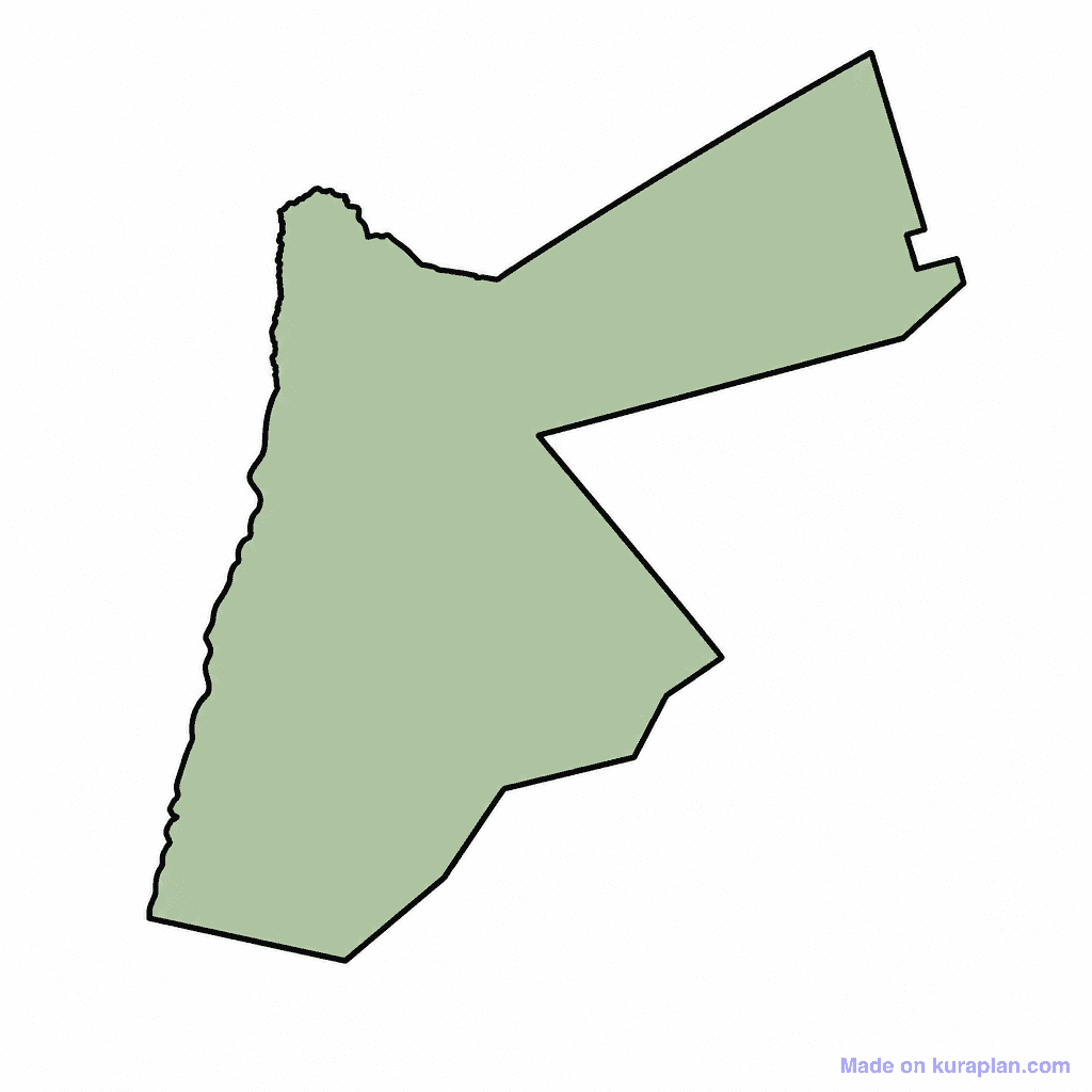 Jordan Map Outline