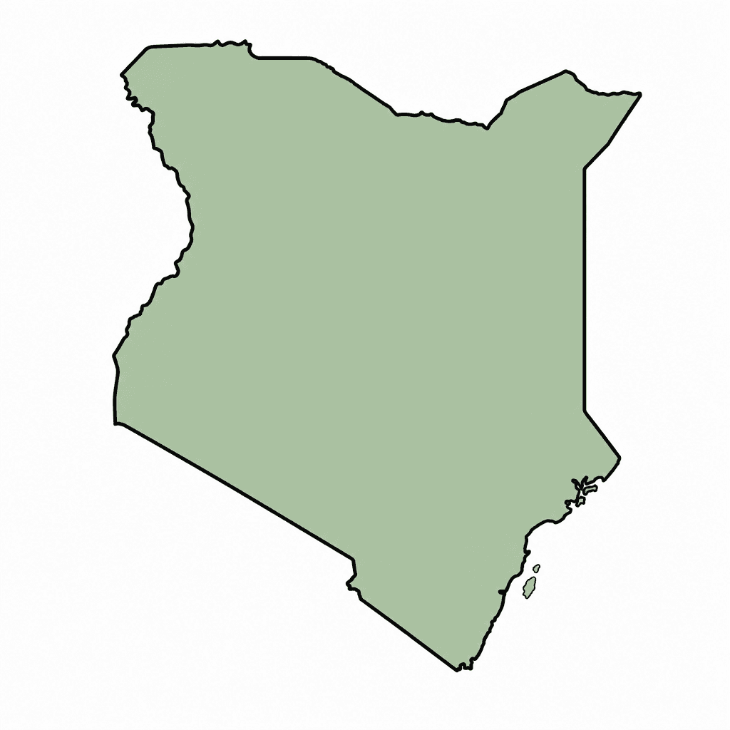 Kenya Map Outline