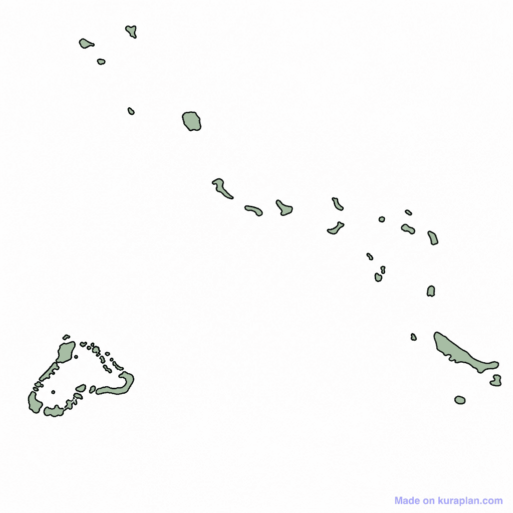 Kiribati Map Outline