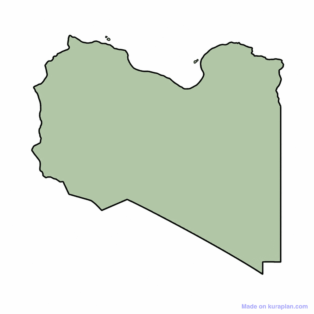 Libya Map Outline