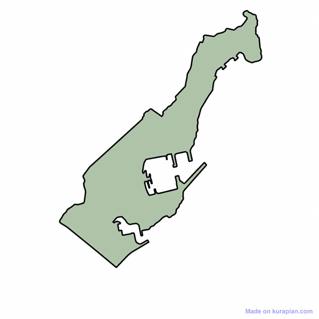 Monaco Map Outline