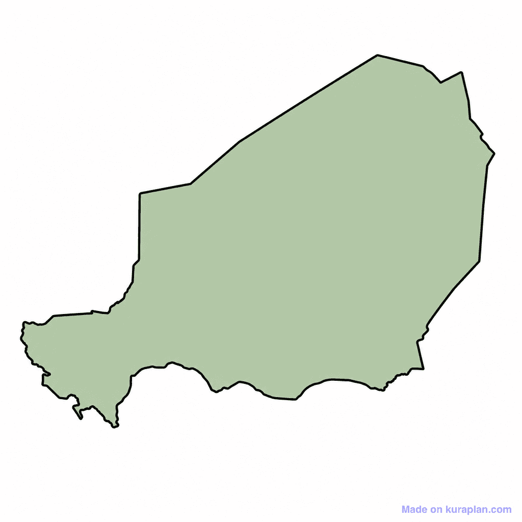 Niger Map Outline