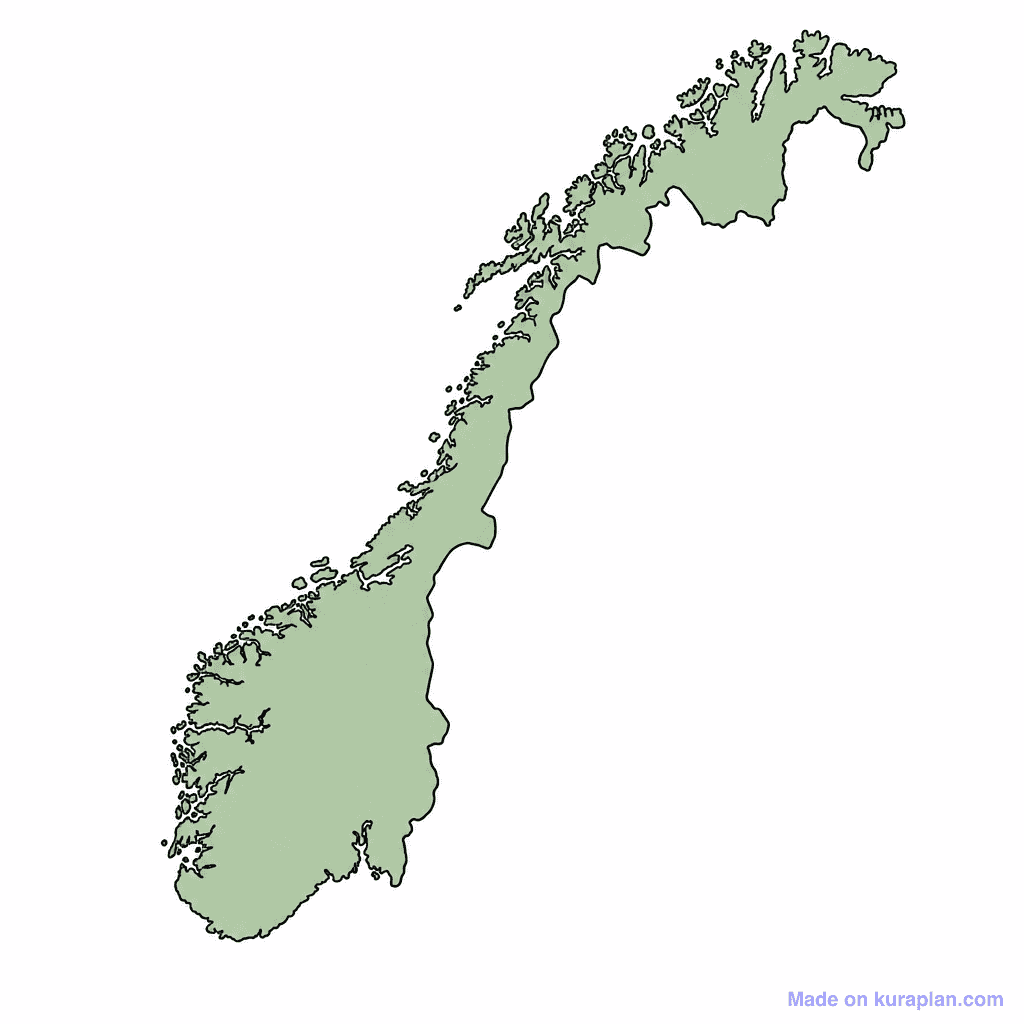 Norway Map Outline