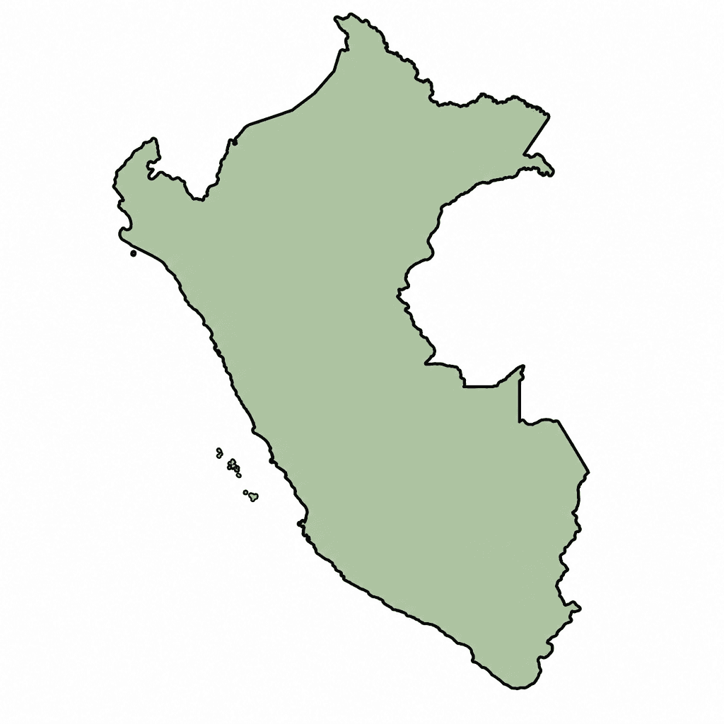 Peru Map Outline
