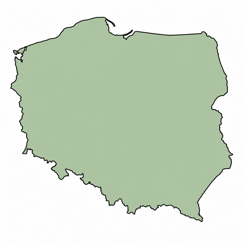 Poland Map Outline