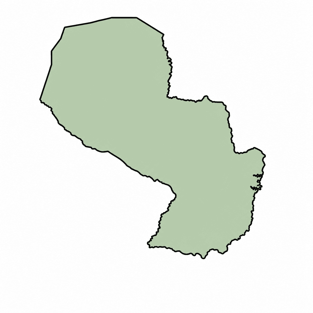 Paraguay Map Outline