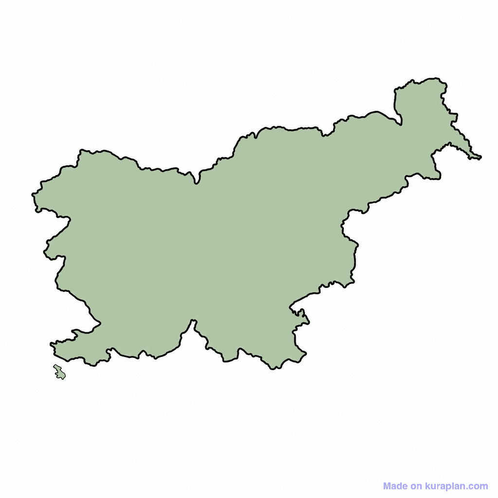 Slovenia Map Outline