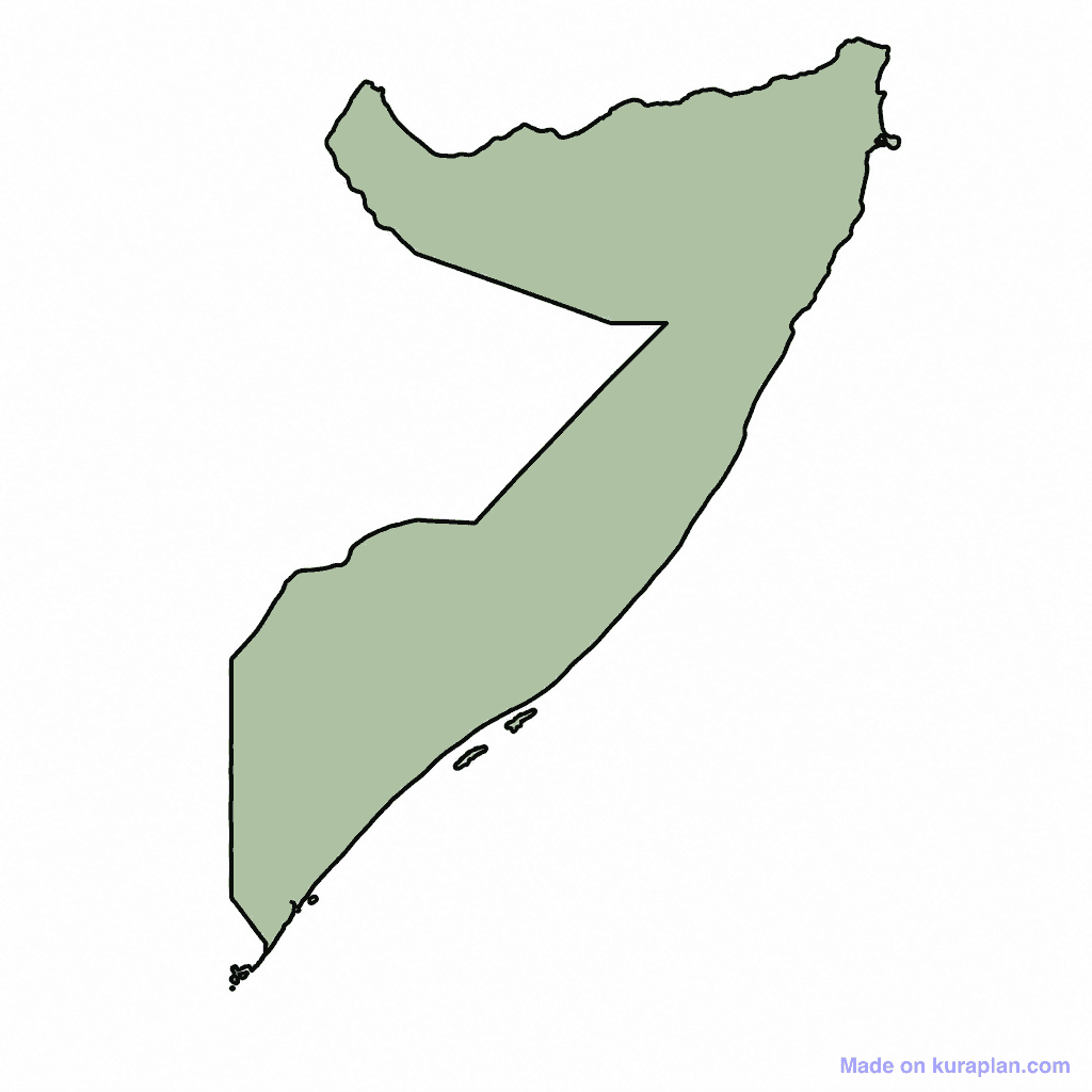 Somalia Map Outline