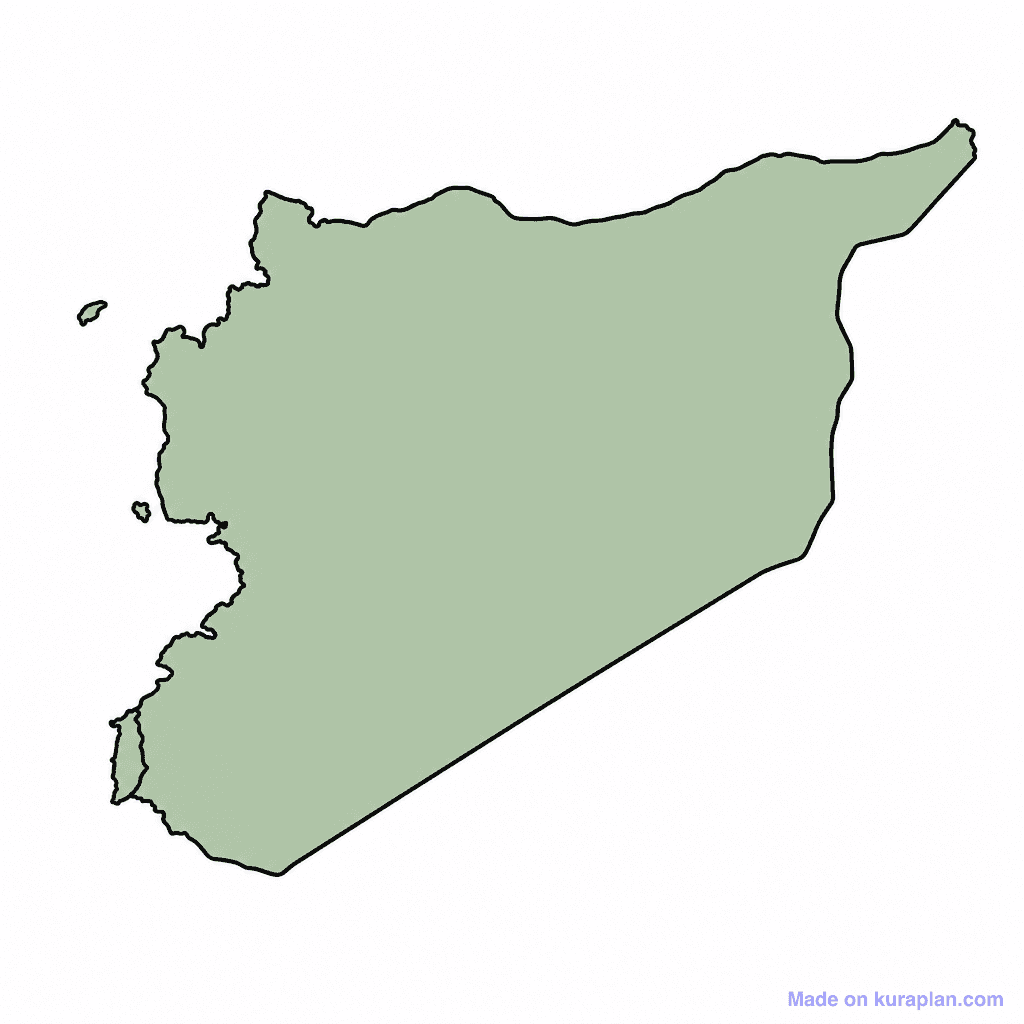 Syria Map Outline