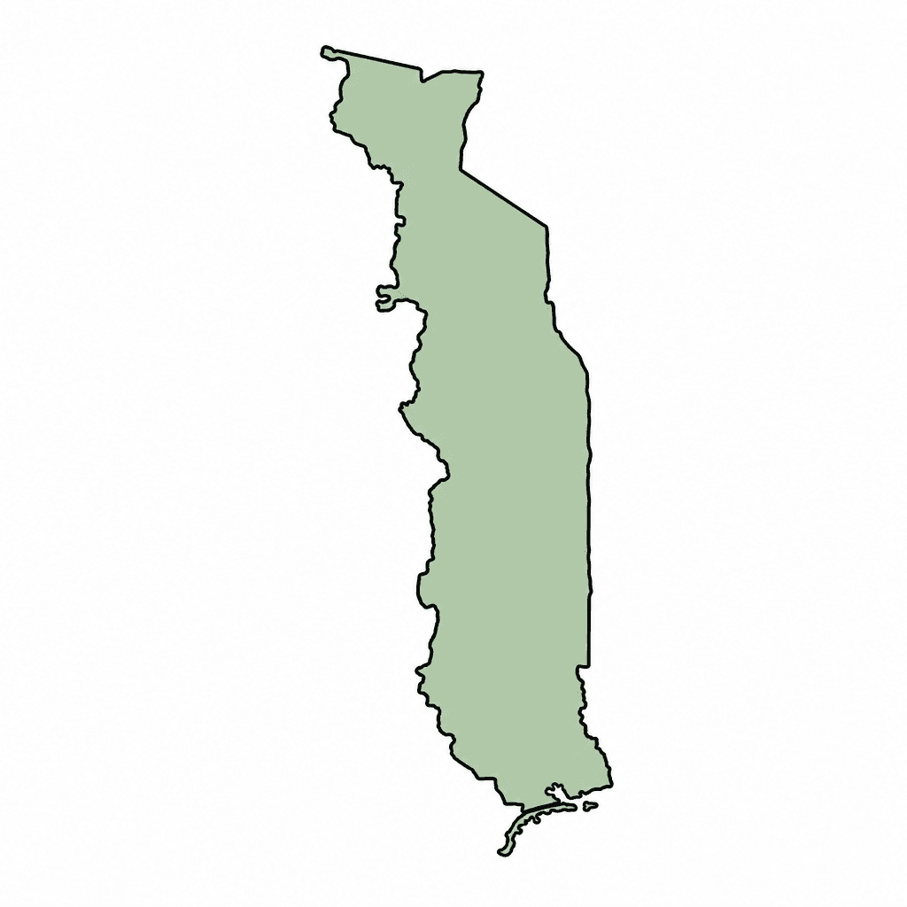 Togo Map Outline