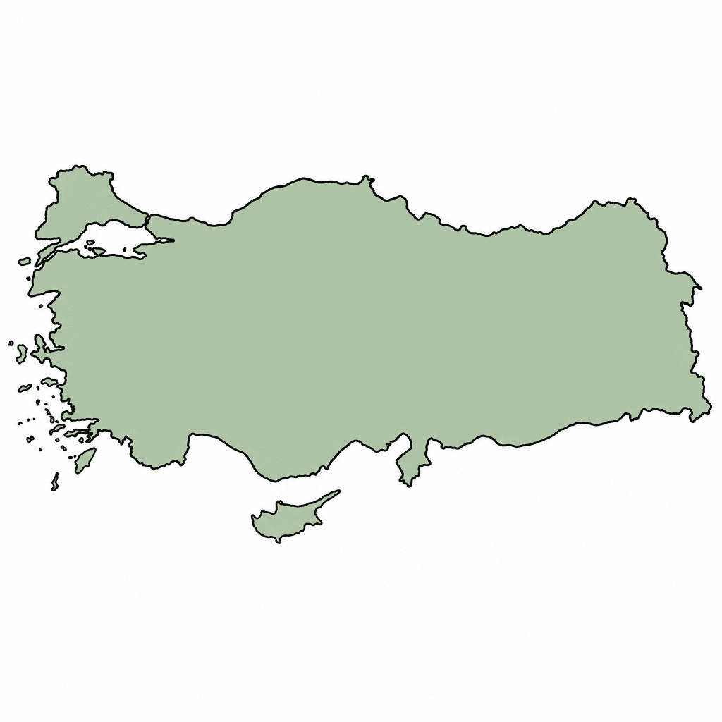 Turkey Map Outline