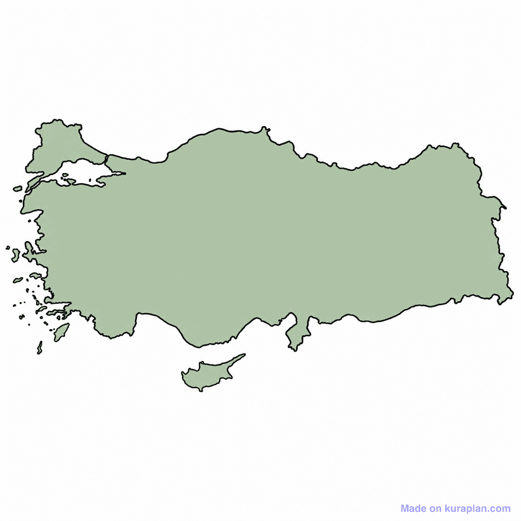 Turkey Map Outline