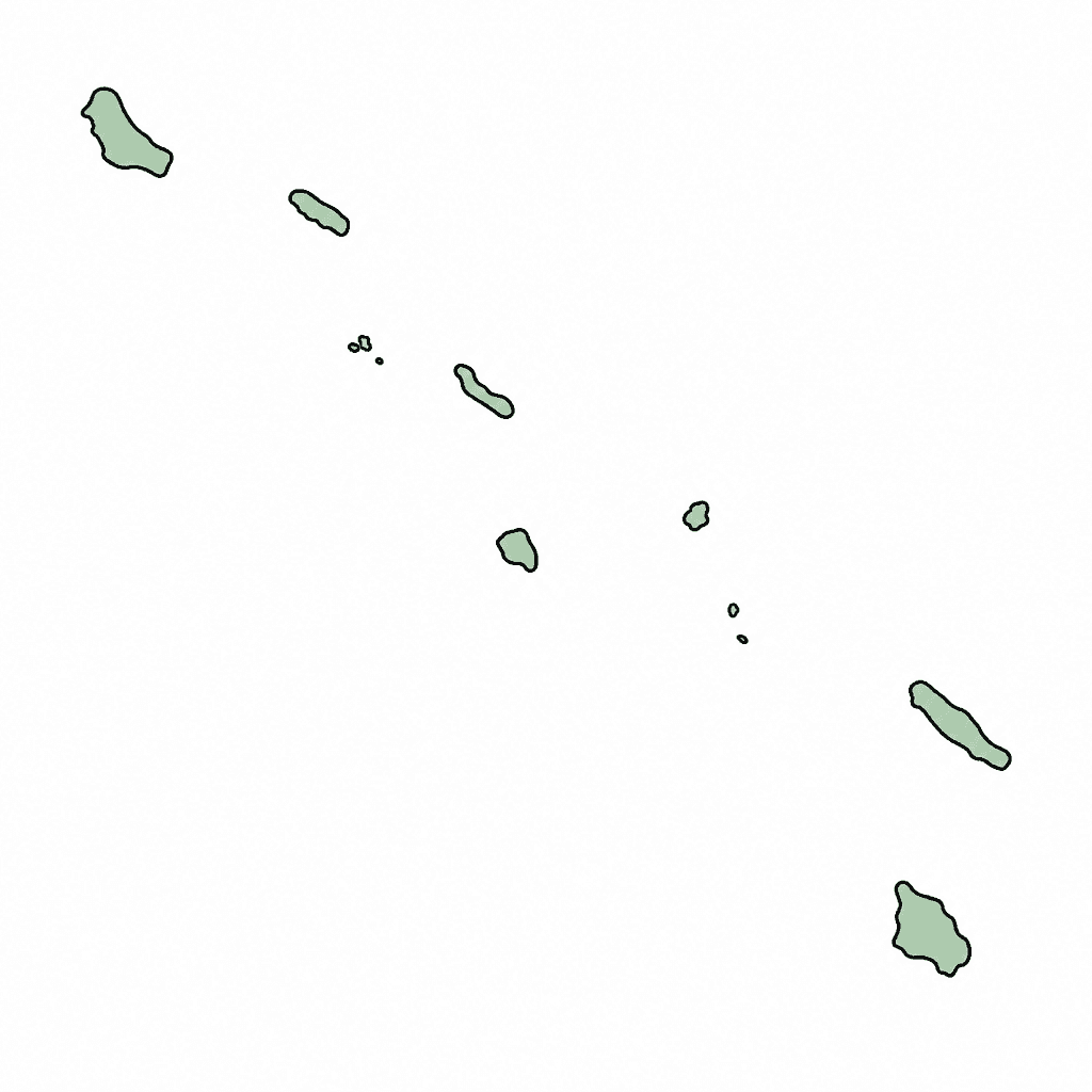 Tuvalu Map Outline