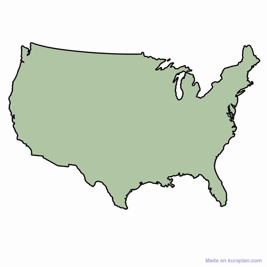 United States Map Outline