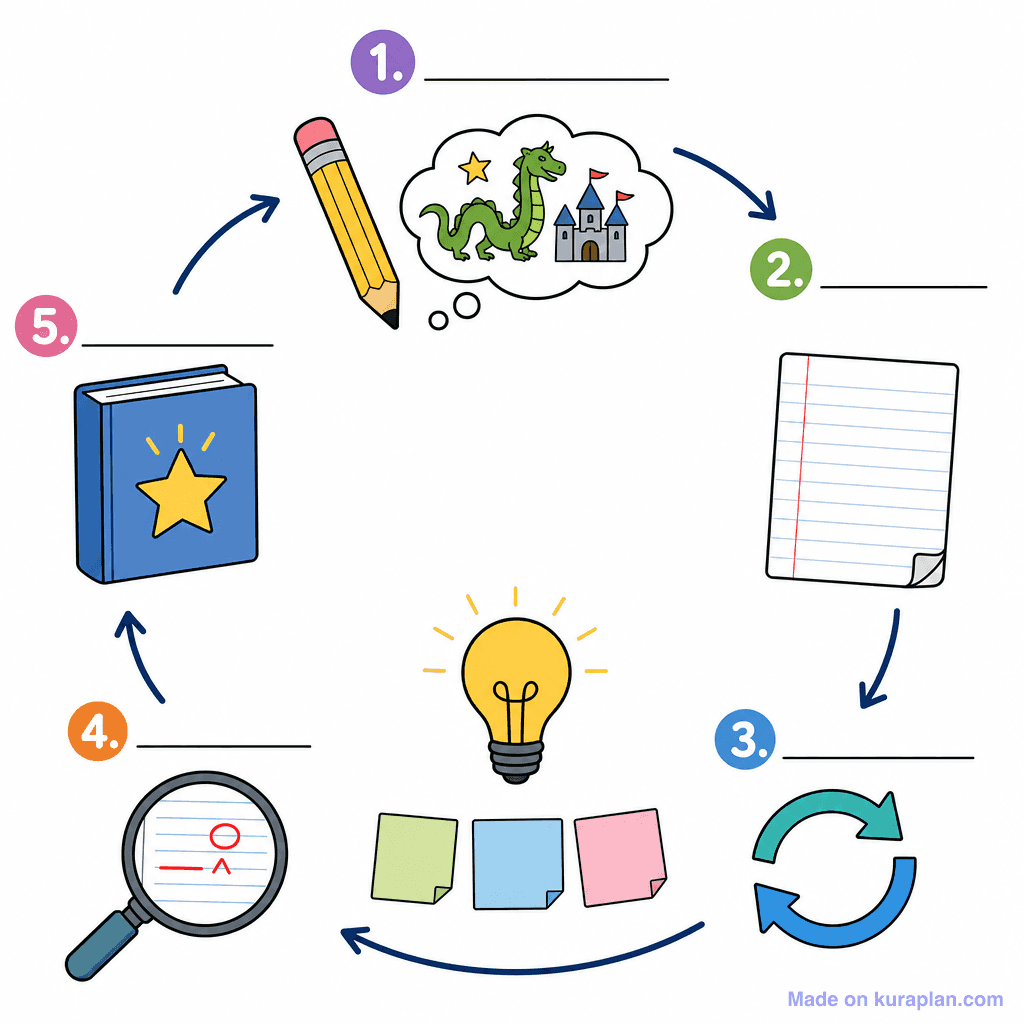 The Creative Writing Process (simple, unlabeled)