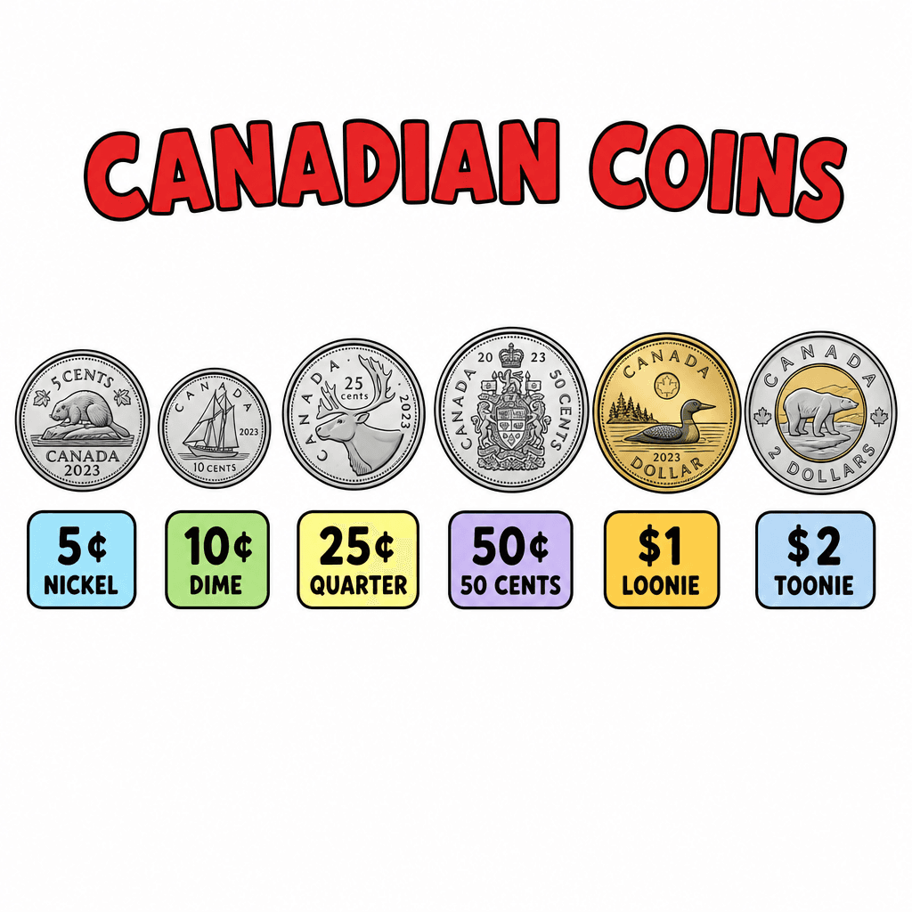 Canadian Coins Poster