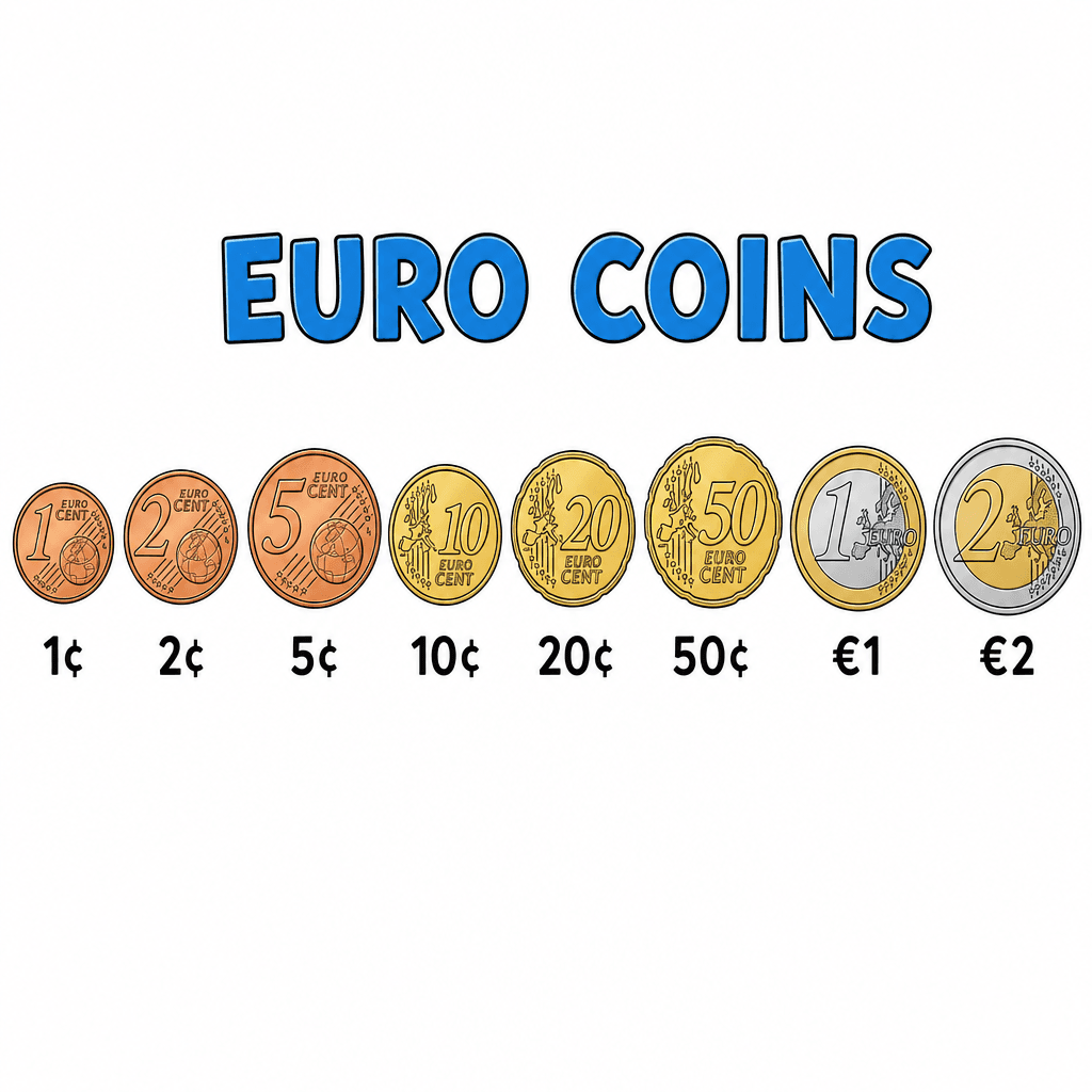 Euro Coins Poster