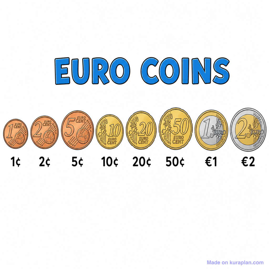 Euro Coins Poster