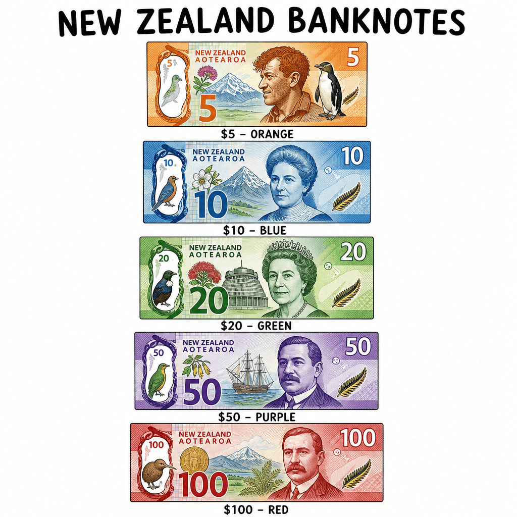 NZ Notes Poster