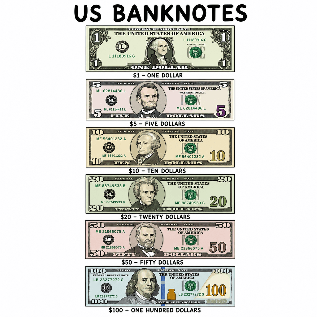 US Notes Poster