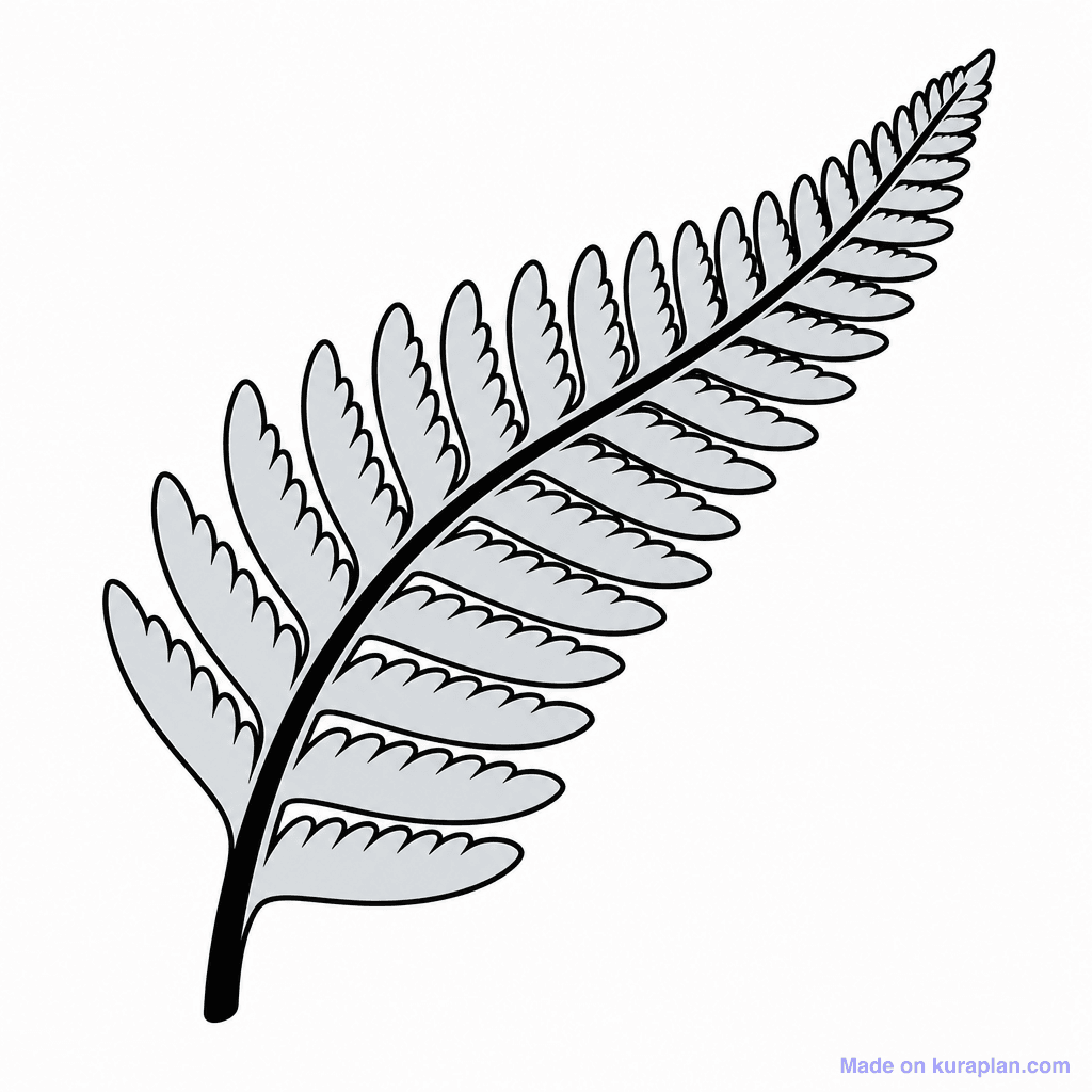 Deco Silver Fern Leaf