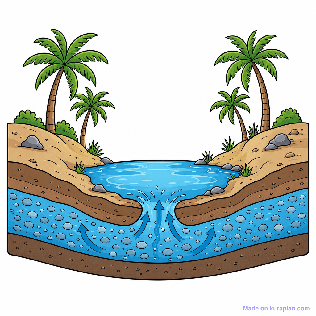 Desert Oasis Cross Section